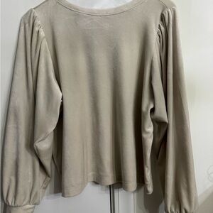 LOFT Beige Velvet Women's Top